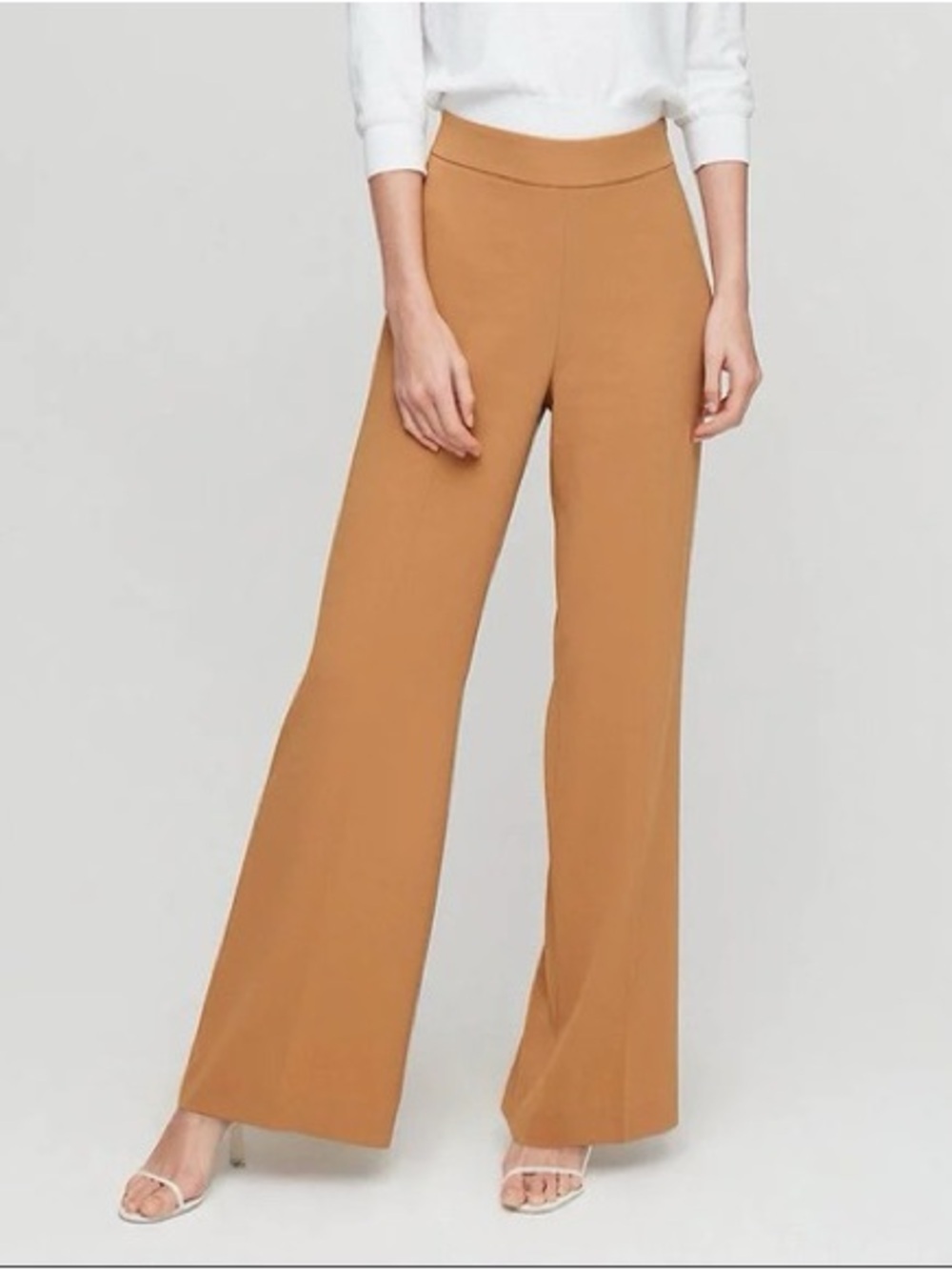 Babaton Lincoln Pant Wide-Leg Pull-On Pants - Camel